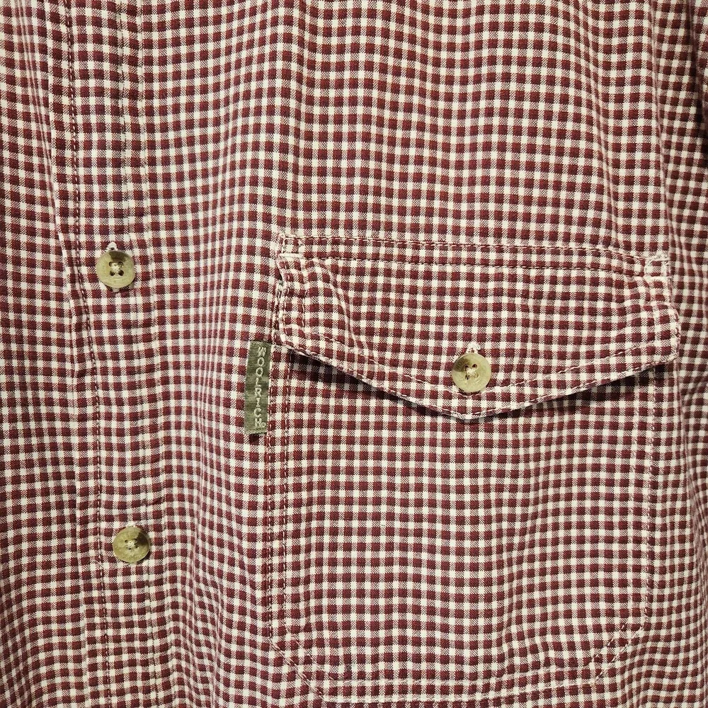 Woolrich Plaid Short Sleeve Button Down Shirt Casual Outdoor Summer Mens M‎